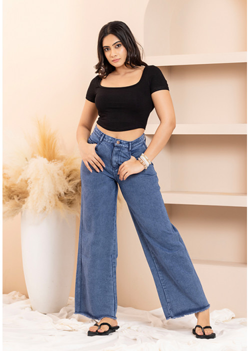 HENASSY WIDE LEG JEAN